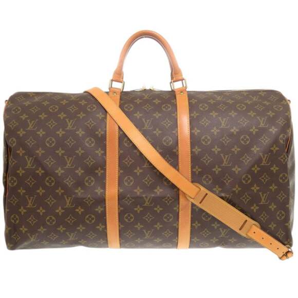 LOUIS VUITTON Authentic Brown Monogram Boston Bag